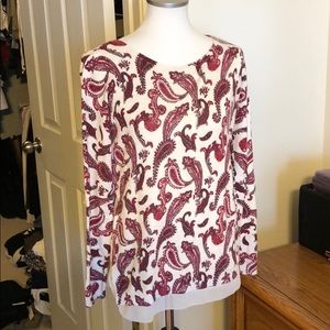 Lucky Brand Paisley sweater